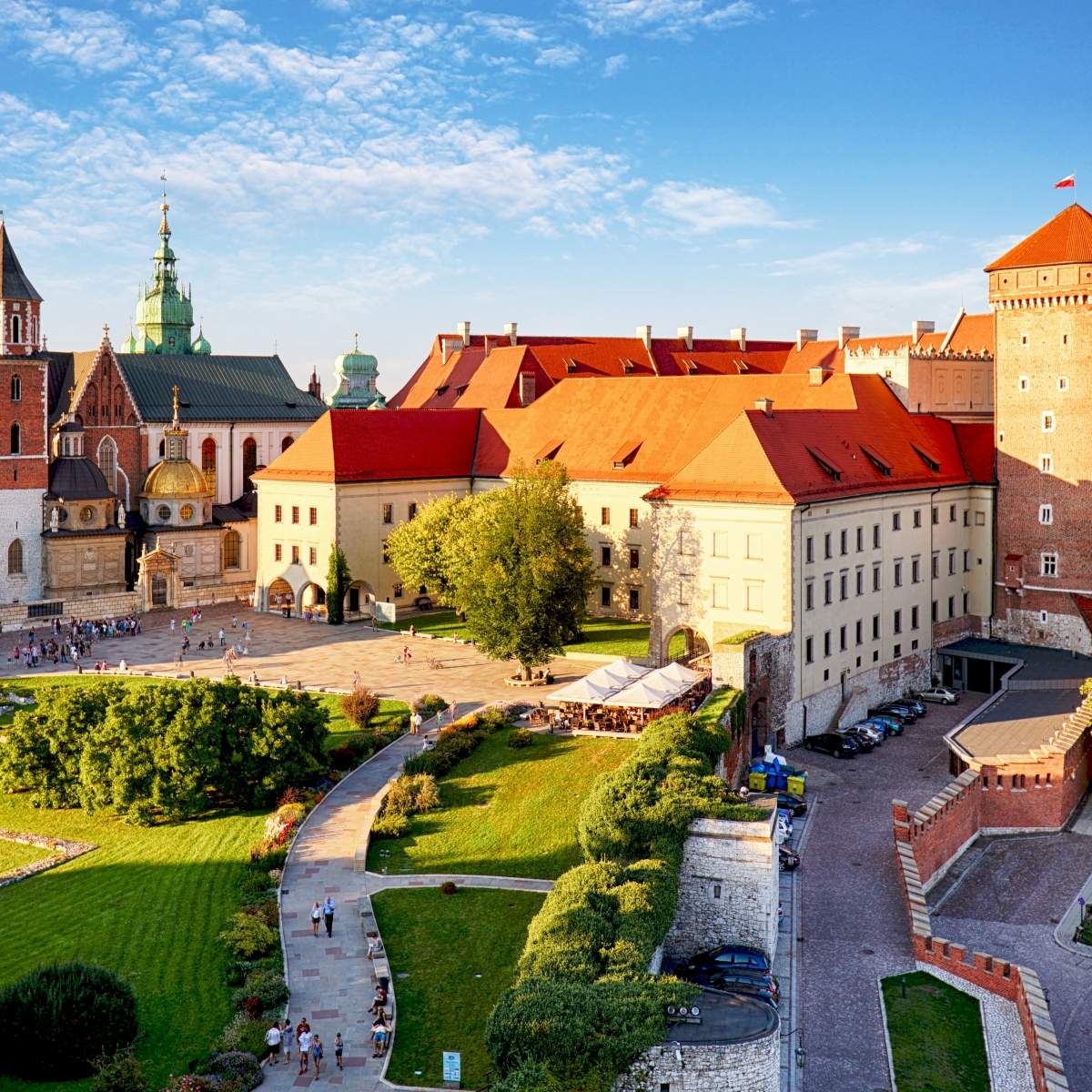 Tour di Wawel con audioguida, vista del Castello di Wawel, Cattedrale di Wawel