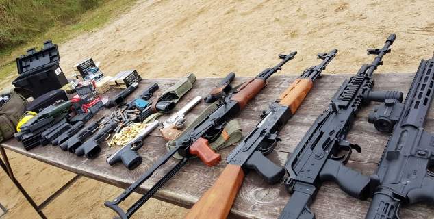 krakow trip to shooting ranges, guns