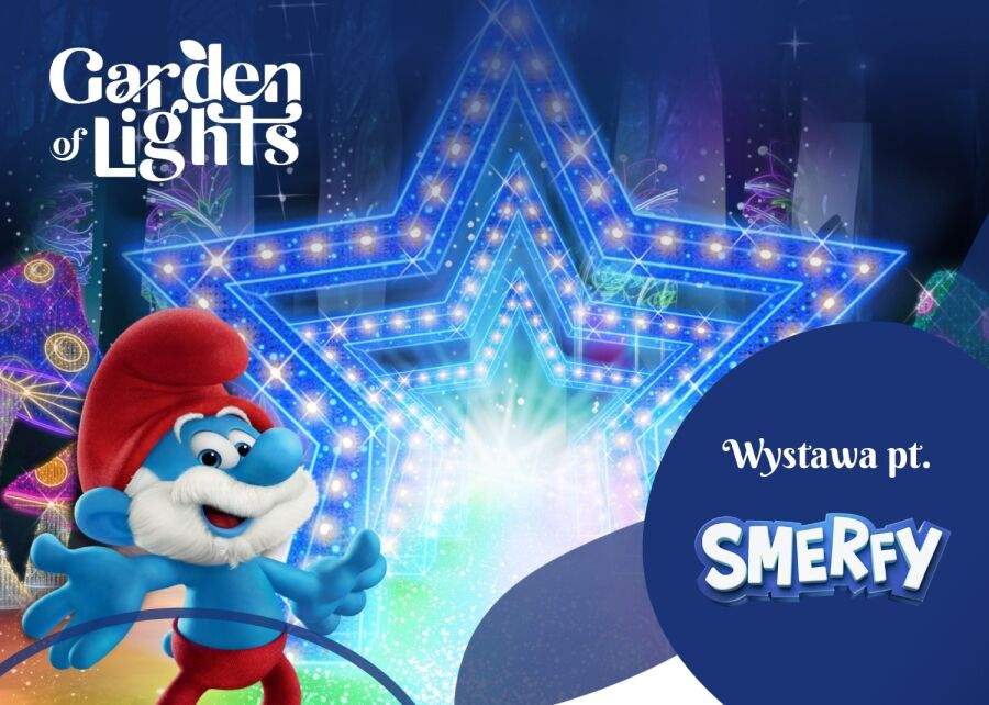 Discover the Smurfs' World in Krakow's Garden of Lights